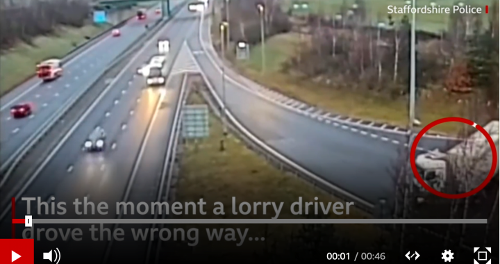 Lorry driver gets send down after motorway U-turn